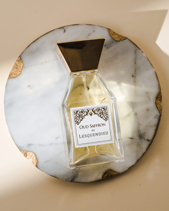 Parfum Oud Saffron de la maison Lesquendieu